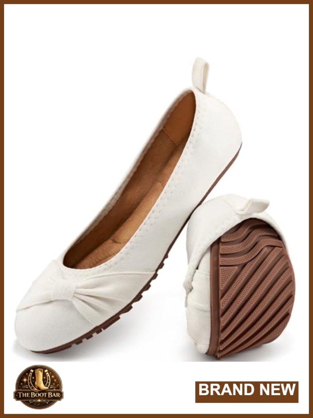 Ballet Flats Womens Suede Memory Foam Slip-On Comfort Work Shoes